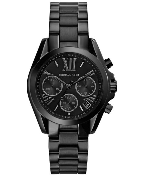 black mk watch|michael kors black watch women's.